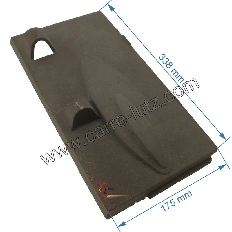 10165335800 - Plaque laterale avant gauche de foyer Godin 3358