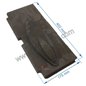 10168336800 - Plaque laterale arriere droit de foyer Godin 3368