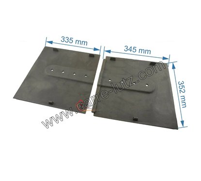 702627  10160660145053 - Jeu de Plaque arriere de foyer d insert Godin 680160 108,10 €