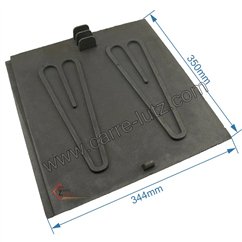 702631  20160125800 - Plaque arriere de foyer Godin 1258 55,20 €