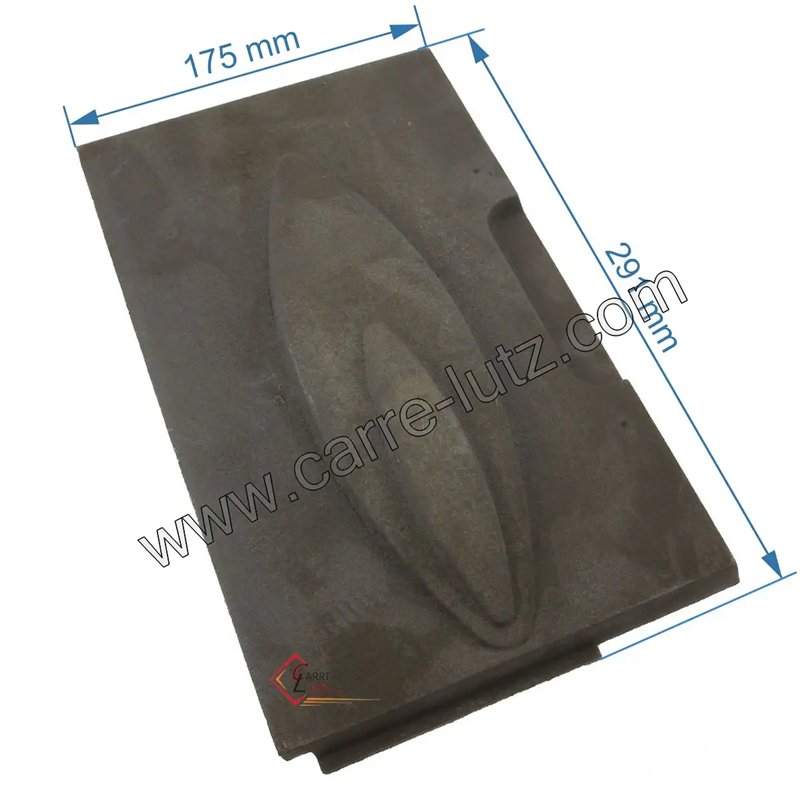 10166665303000 - Plaque laterale avant droite de foyer Godin 665303