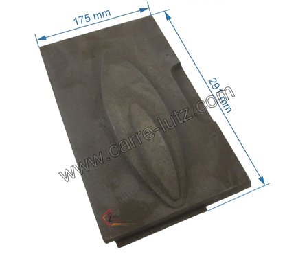 10166665303000 - Plaque laterale avant droite de foyer Godin 665303