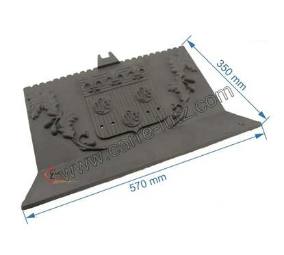 CH620303163 Plaque arriere de foyer d insert Godin 3163