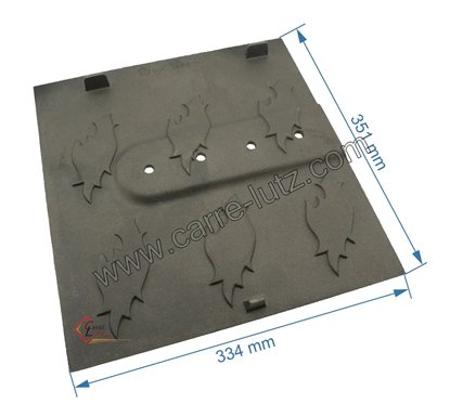 702671  12404325853 - Plaque arrière gauche pour insert Godin 3258 NM 129,60 €