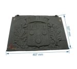 702680  Plaque arrière décorée 6905BISA de foyer Cheminées philippe 277,20 €