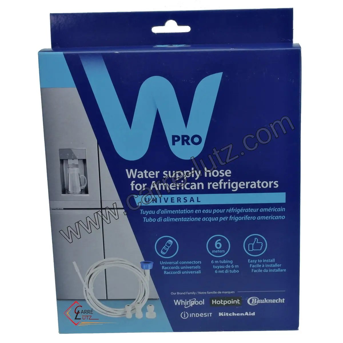 752039  Kit d alimentation en eau 6 mètre pour refrigerateur Americain  33,40 €