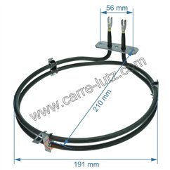 20390064  Résistance circulaire 1550 W 00753200 de four Bosch Siemens  15,80 €