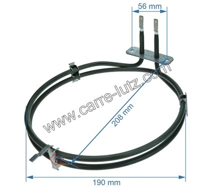 20390065  Résistance circulaire 1800 W de four Whirlpool 480121101159 12,90 €
