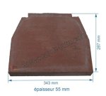 702708  Réfractaire arrière droite ou gauche CP6816 de poêle à bois Godin 264,20 €