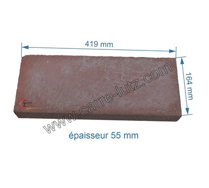 Réfractaire fond superieur CP6815 de poêle à bois Godin