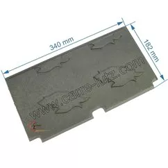 10168325800 - Plaque de foyer latérale arrière droit de foyer Godin 3257 3258