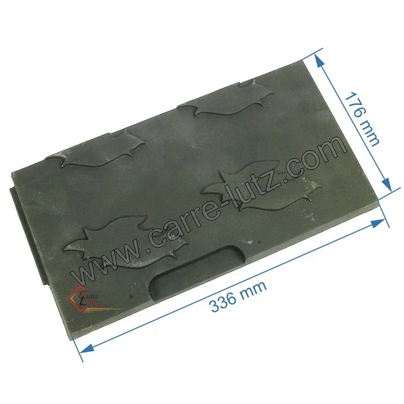 10166325800 - Plaque de foyer latérale avant droit de foyer Godin 3257 3258