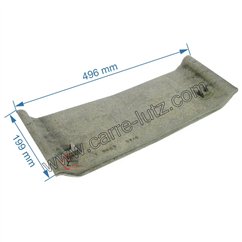 103213740000 - Derrière de foyer combustible de convecteur Godin 3740 3753