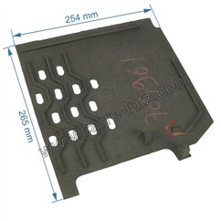 Demi grille droite 50209310201 pour convecteur Godin 3102