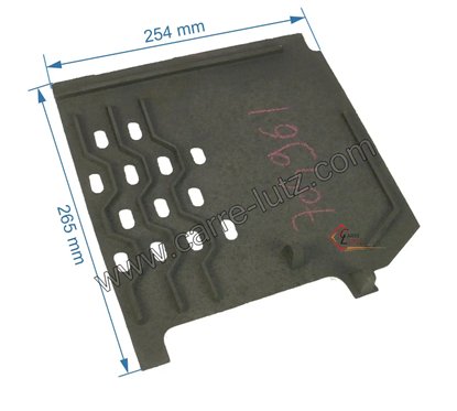 Demi grille droite 50209310201 pour convecteur Godin 3102