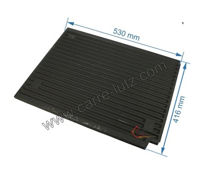 10121660125000 - Coté droit de foyer pour insert Godin 660125