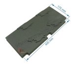 704996  Plaque de foyer arrière droite 10168326800 pour insert Godin 3268 27,50 €