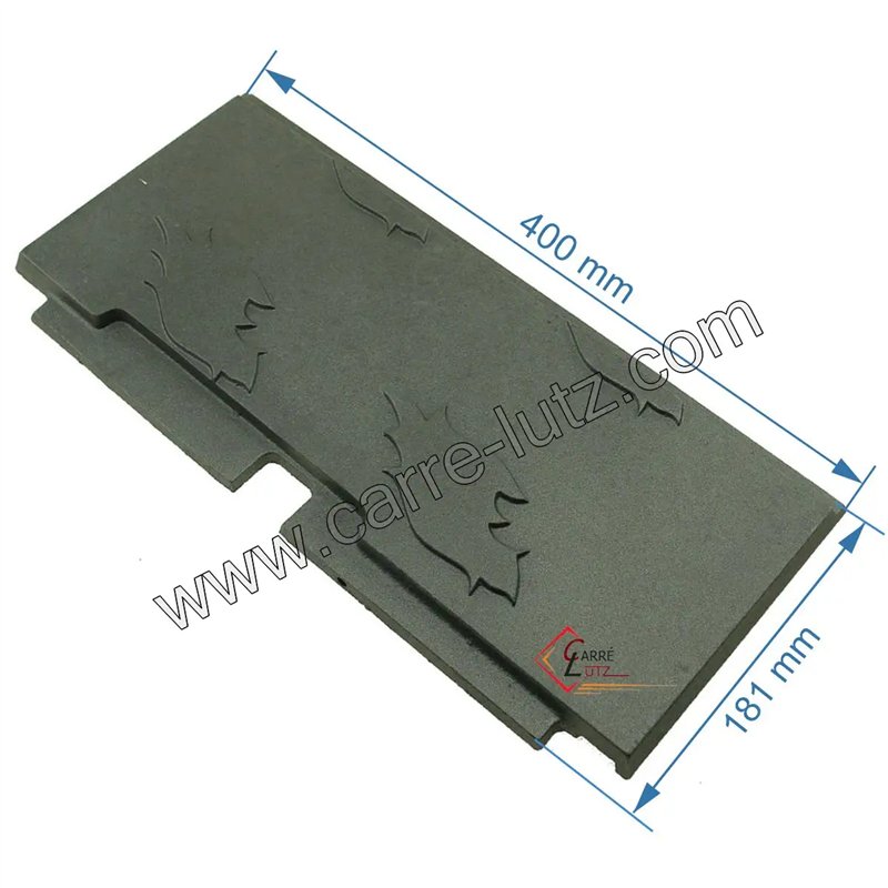 Plaque de foyer avant droite 20166326800 pour insert Godin 3268