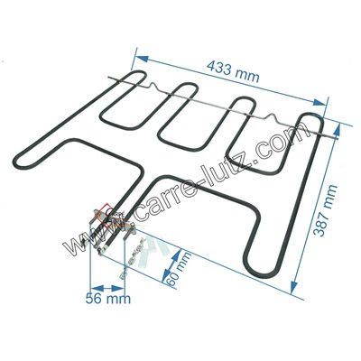 20390029  00001306845 - Résistance de sole 2150W pour cuisinière Godin 102,60 €