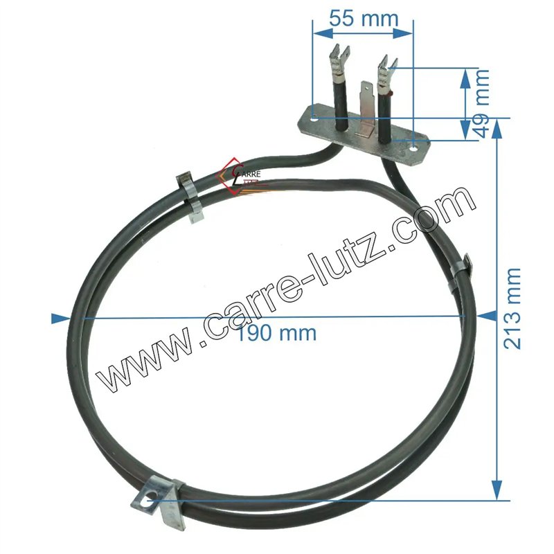 Résistance circulaire 1500W 00001305355 de four Godin Châtelaines Résistance circulaire 1500W 00001305355 de four Godin Châtelaines