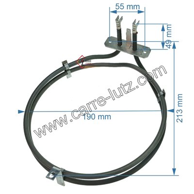 20390047 Résistance circulaire 1500W 00001305355 de four Godin Châtelaines 85,20 €