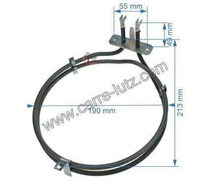 20390047  Résistance circulaire 1500W 00001305355 de four Godin Châtelaines  85,20 €