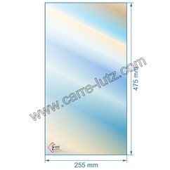 00490  Vitre réfractaire Vitrocéramique 475x255 mm compatible avec Deville - D0026096 57,90 €
