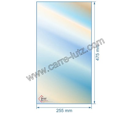 00490  Vitre réfractaire Vitrocéramique 475x255 mm compatible avec Deville - D0026096 57,90 €