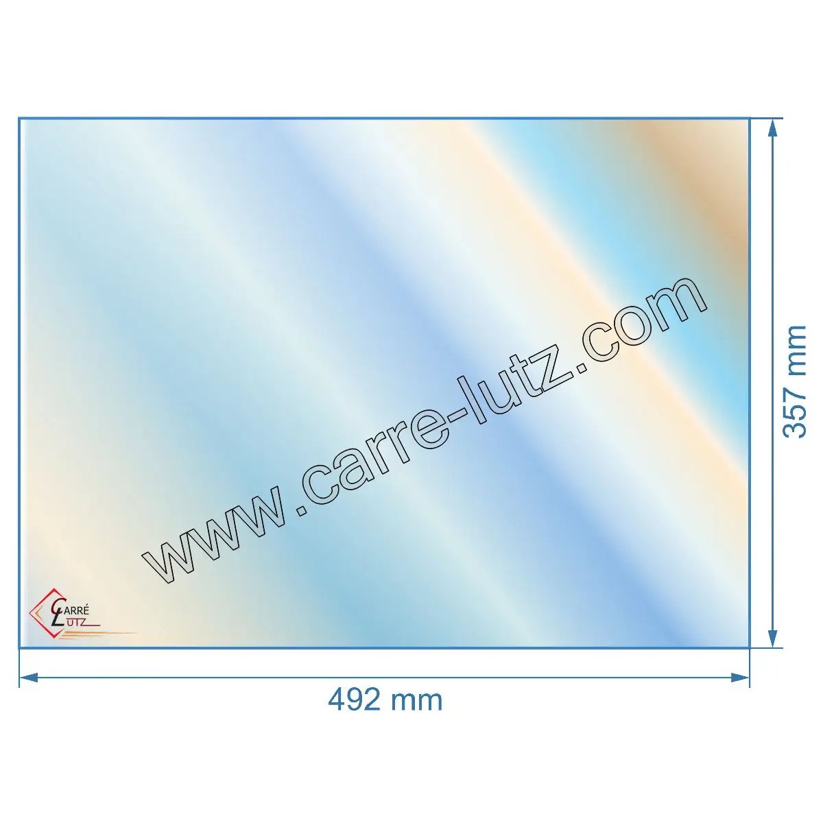 00491  Vitre réfractaire Vitrocéramique 492x357 mm compatible avec Deville - P0052927 72,70 €