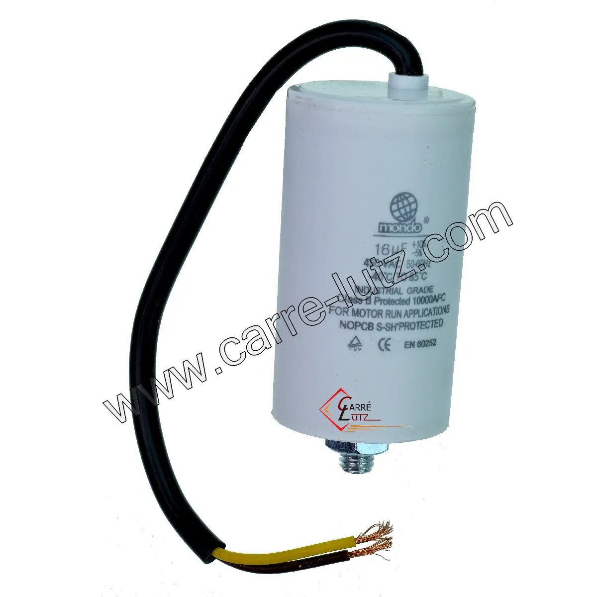 230044 Condensateur permanent à fils 16 MF 450V 4,30 € 230044 Condensateur permanent à fils 16 MF 450V 4,30 €