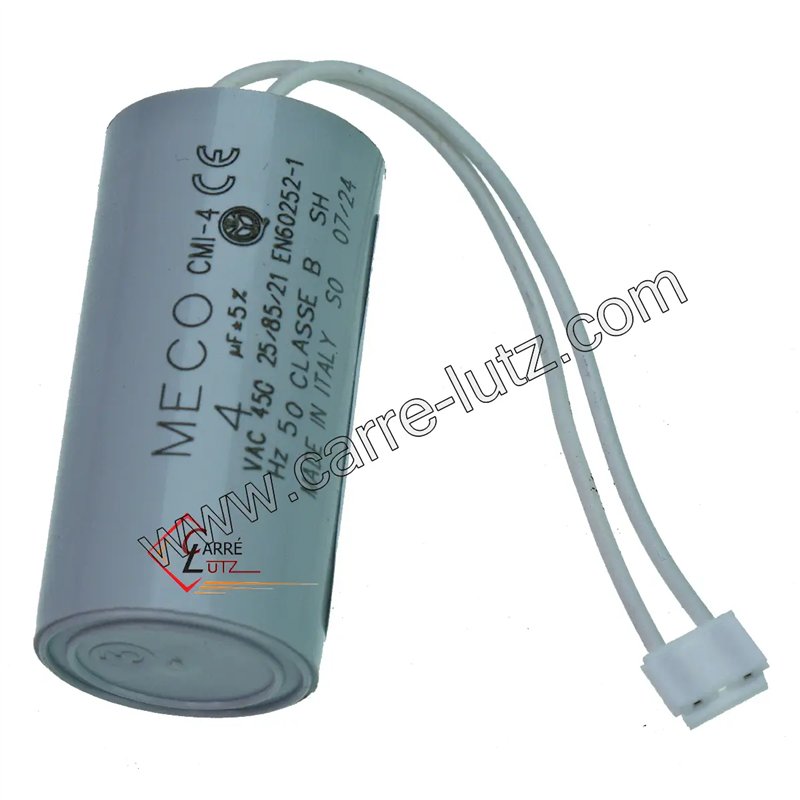 23090211 Condensateur permanent 4 µf 450V à fil 8,10 € 23090211 Condensateur permanent 4 µf 450V à fil 8,10 €
