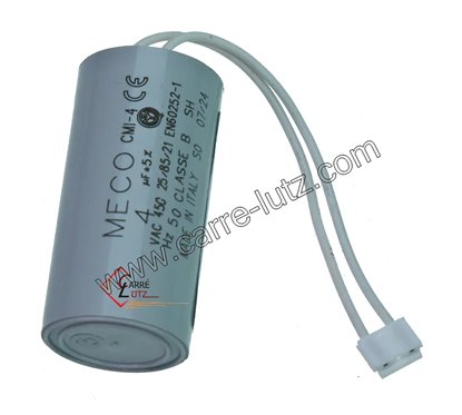 23090211 Condensateur permanent 4 µf 450V à fil 8,10 €