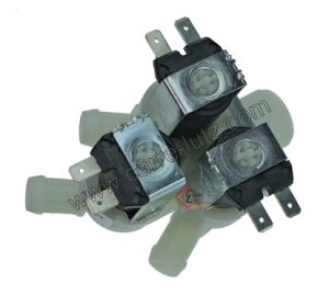 Electrovanne 3 voies 180° 15 mm universelle de lave linge 