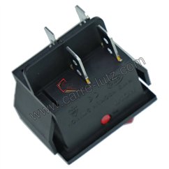 Interrupteur bipolaire à voyant rouge