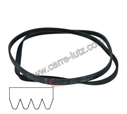 726256  1244 J4 MAEL - Courroie plate de lave linge Arcelik Beko 2816750100 7,10 €
