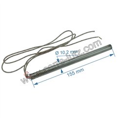 703936 Résistance 300W 10,2 mm longueur 155 mm de poêle à pellet 38,20 €