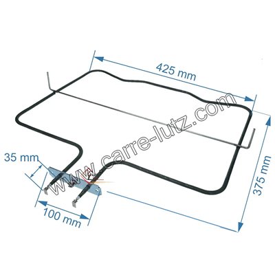 203203 0606048 - Résistance de sole 1800W de four La Germania Bertazzoni 44,70 €