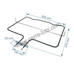 203203  0606048 - Résistance de sole 1800W de four La Germania Bertazzoni 44,70 €