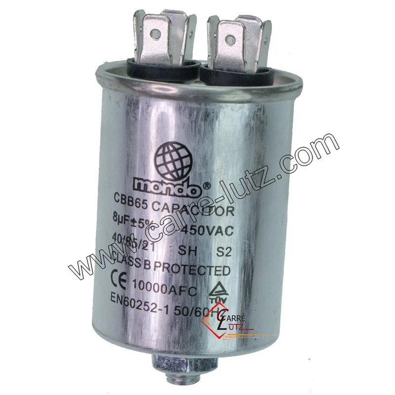 Condensateur permanent 8 MF 450V Condensateur permanent 8 MF 450V