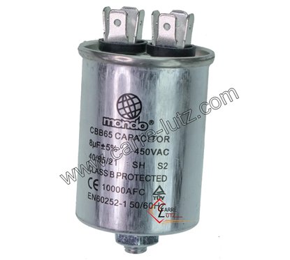 23090011 Condensateur permanent 8 MF 450V 4,30 €