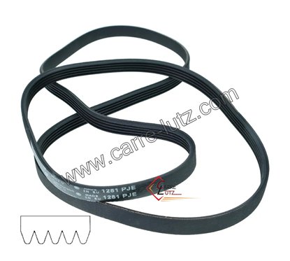 72690022  Courroie plate 1281 J5 AS0033314 de lave linge Brandt 11,70 €