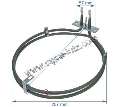 20390066  Résistance circulaire 2400W 481225928106 de four Whirlpool 21,70 €