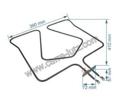 703174 74x3170 - Résistance de Sole 1200W de four Brandt Fagor 13,90 €