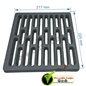 Grille de fond de foyer compatible avec Deville - P0045915