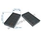 2 Filtres charbon actif 70F25 B237 dimensions 134 x 235 x 30 de hotte aspirante Ariston Brandt Sauter Thermor Whirlpool