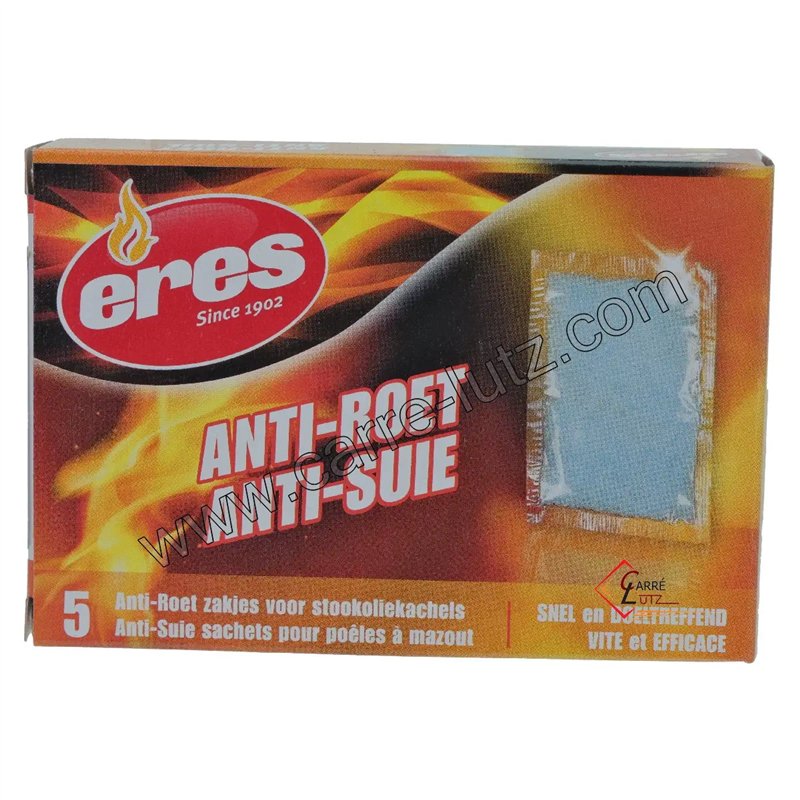 Anti suie en poudre pour Poêle à mazout boite de 5 pièces