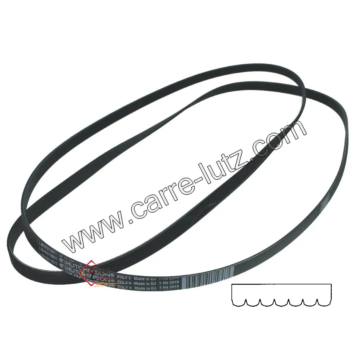 726242  2010 H7 - Courroie plate de sèche linge Laden Whirlpool 480112101469 7,10 €