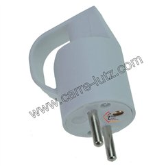 771119  FICHE MALE 10/16A 2P+T  BLANC 2,10 €