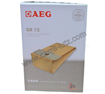 802001  Sacs d'aspirateur par 5 AEG 6009 6004 GR12.5 10,20 €