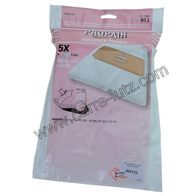 802153 Sacs d'aspirateur par 5 Rowenta dymbo 6,30 €